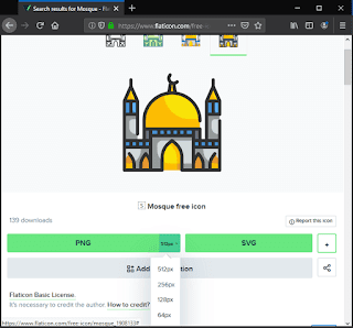 Icon gambar masjid gratis