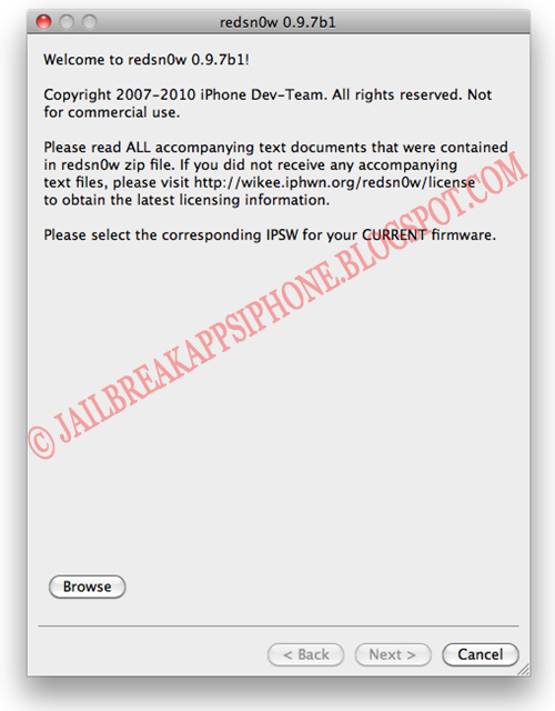 Welcome to redsn0w 0.9.7b1 jailbreak for iphone 4 ipod touch 4g ipad