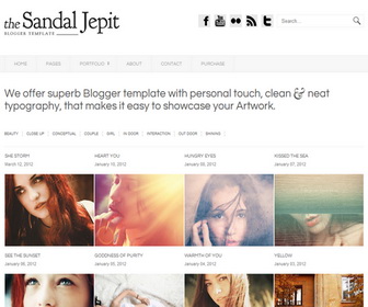 Sandal Jepit Premium Blogger Template