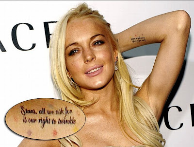 lindsay lohan tattoo