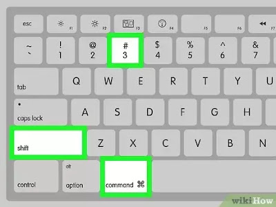 Press the commend, Shift, and 3 keys to take a screenshot for the entire screen