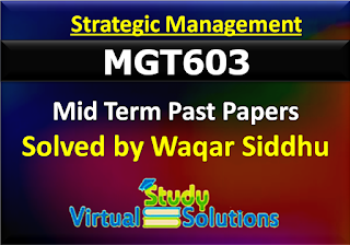 MGT603 Mid Term Past Papers by Waqar Siddhu