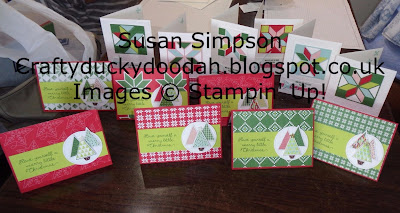 Stampin' Up! UK Independent  Demonstrator Susan Simpson, Craftyduckydoodah!, Christmas Quilt, September 2017 Coffee & Cards Project, Supplies available 24/7 from my online store, 