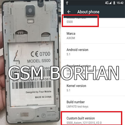Axiom Four S500 Firmware Flash File Stock ROM