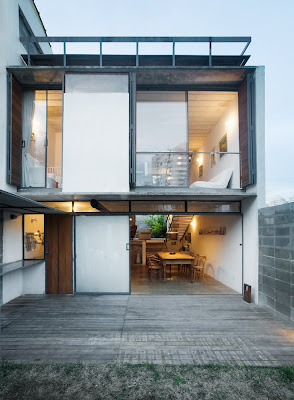 Three storey transparent house, Brazil