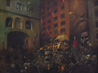 Zdzisław Beksiński, OCZEKIWANIE, 1971