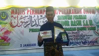 BAKISKA SANDAKAN JUARA PERTANDINGAN SEPANDUK