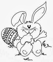 Easter Bunny Coloring Pages Printable 3