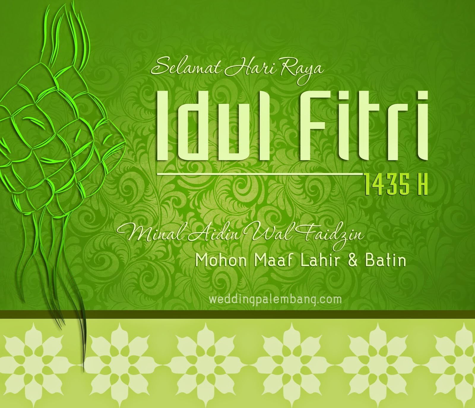 Gambar Kartu Ucapan Lebaran Idul Fitri 1435 H / 2014 