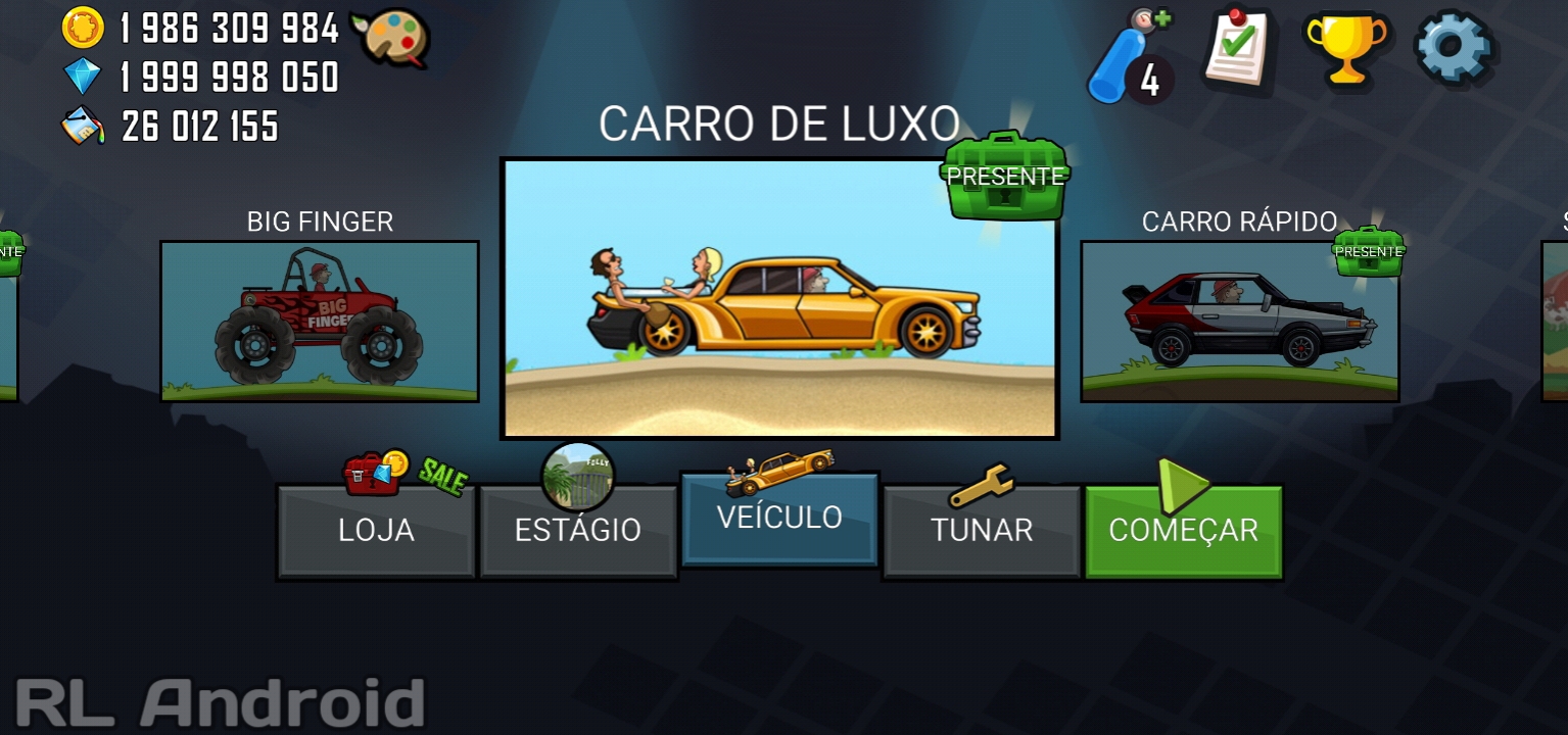 Hill Climb Racing Apk Mod (Dinheiro Infinito) Versão 1.60.0