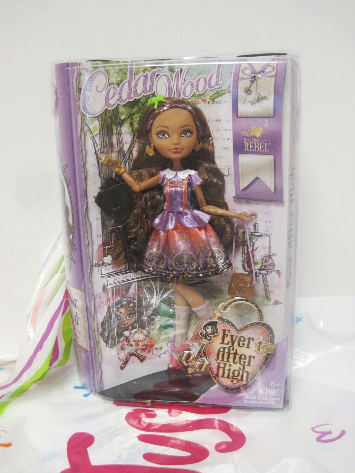 Mattel EVER AFTER HIGH 1st Edition Rebel CEDAR WOOD Fashion Doll