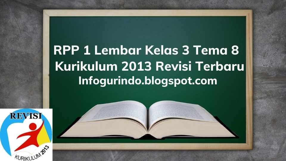 RPP 1 Lembar K13 Kelas 3 Tema 8 Semester 2 Revisi 2020