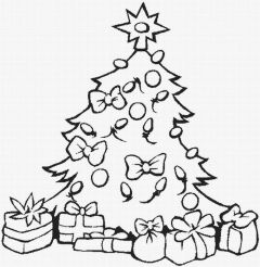 Christmas Tree Coloring Pages