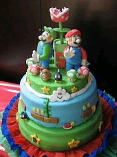 Mario Bros, children party cakes