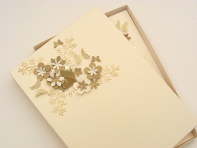 Golden Wedding Anniversary Card Box