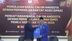 Daftarkan Bacaleg Ke KIP, Demokrat Aceh Siap Hadapi Pemilu 2024