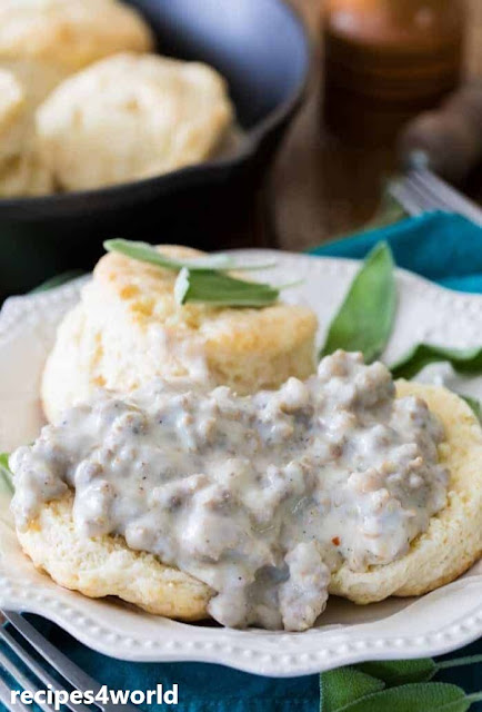 Easy Sausage Gravy and Biscuits recipe