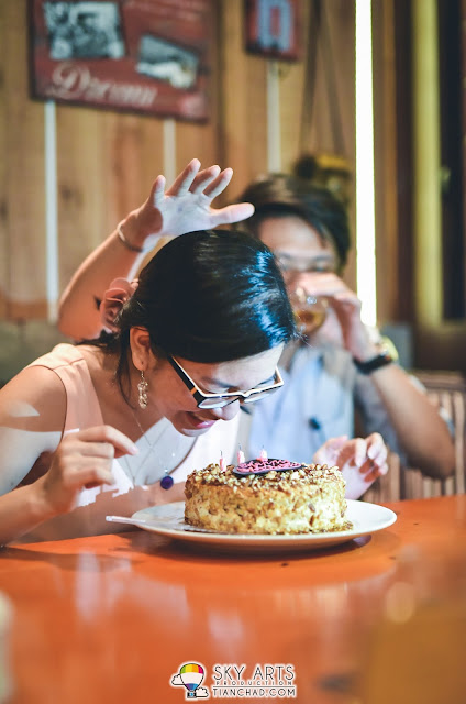 We tried to smash it but the delicious cake saved her