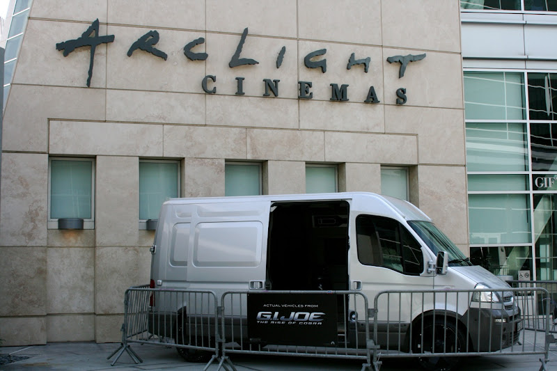 GI Joe movie vehicles at ArcLight Hollywood