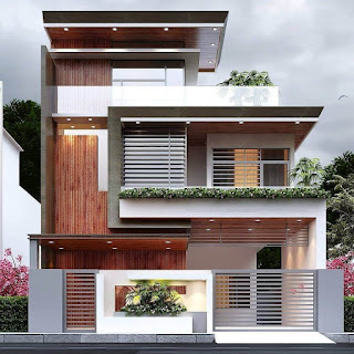 Conception façade extérieure moderne 2021