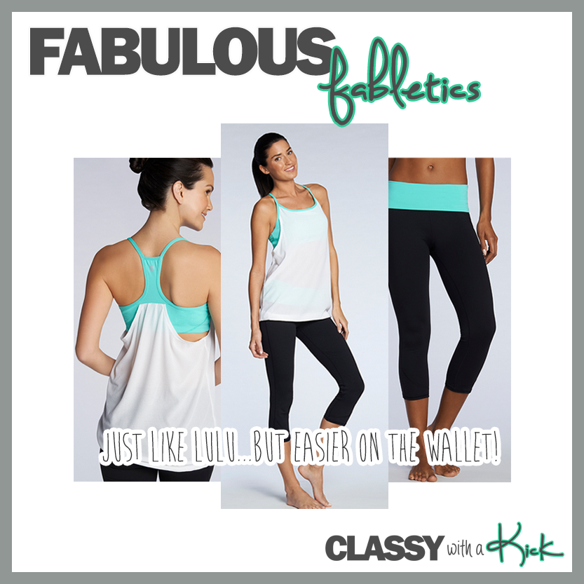 Classy with a Kick: Help for Lululemon Addicts - Fabletics Norwalk Tank and Lima Capri