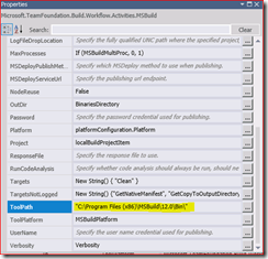 Run MSBuild ToolsPath