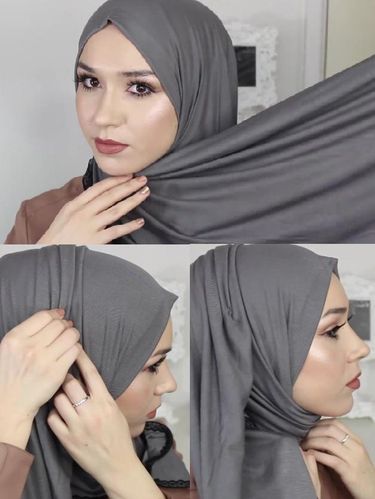 Tutorial Hijab Pasmina Tanpa Ciput Untuk Baju Kantor Berkerah 2