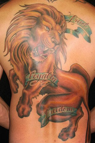 chinese lion tattoo. Lion Tattoo Sign Leo Zodiac