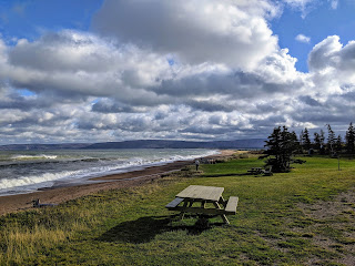 Bench At Cabots Landing Provincial Park, Cape Breton Island