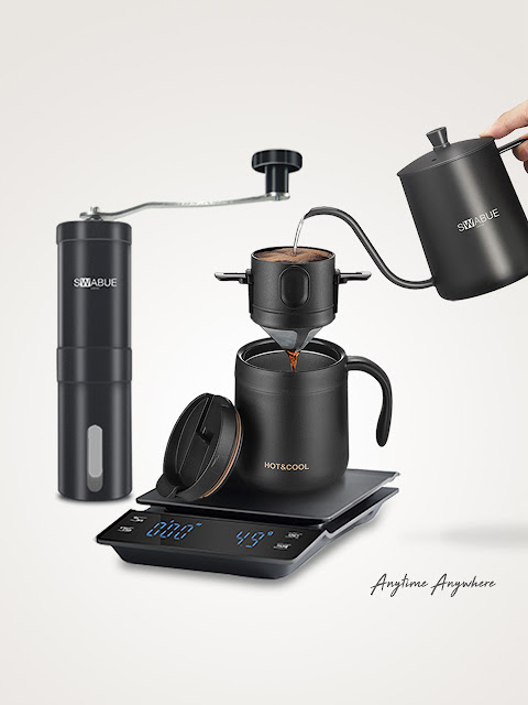 Portable V60 Coffee Set Camping Uses Mini Gooseneck Kettle