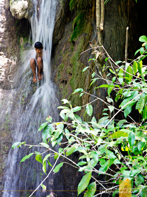 Back Rub at Iligan City's Pampam Falls