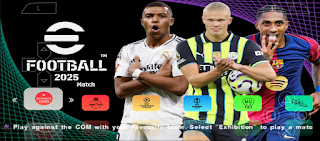 Download PES PPSSPP Mod eFootball New Transfer 2025 Best Graphics HD Camera PS5 New Kits English Version Peter Drury Commentary