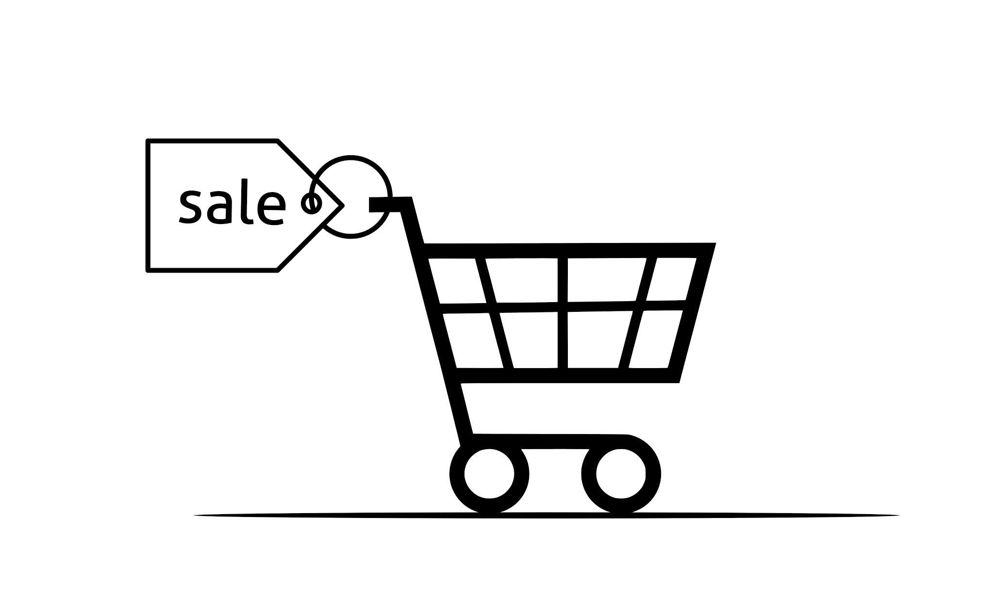 Illustration of shopping cart icon