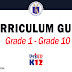 CURRICULUM GUIDES for Grade 1 - Grade 10