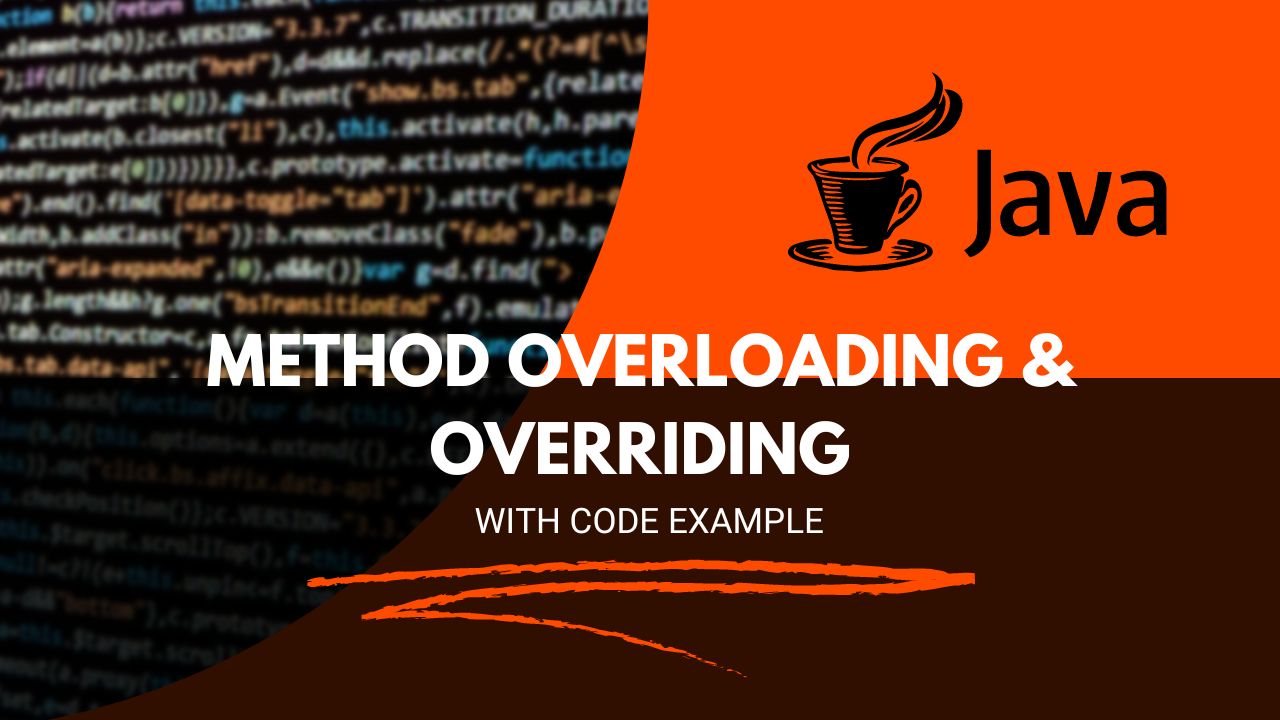 Method overloading and overriding in java