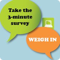 Take the 3-minute survey.