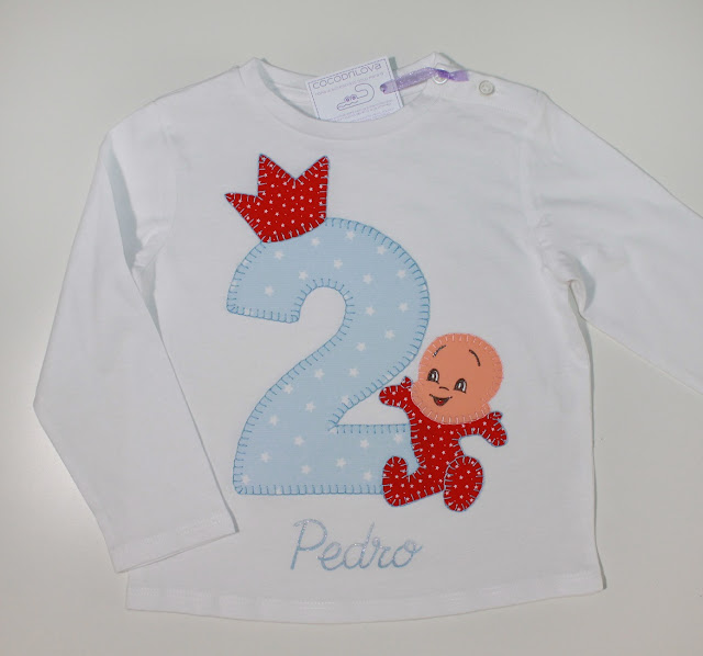 camiseta cumpleaños cuquin 2 años