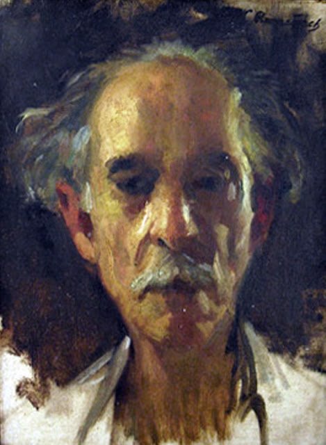 Leopoldo Romañach Guillén, Self Portrait, Portraits of Painters, Leopoldo Romañach, Fine arts, Portraits of painters blog, Paintings of Leopoldo Romañach, Painter Leopoldo Romañach