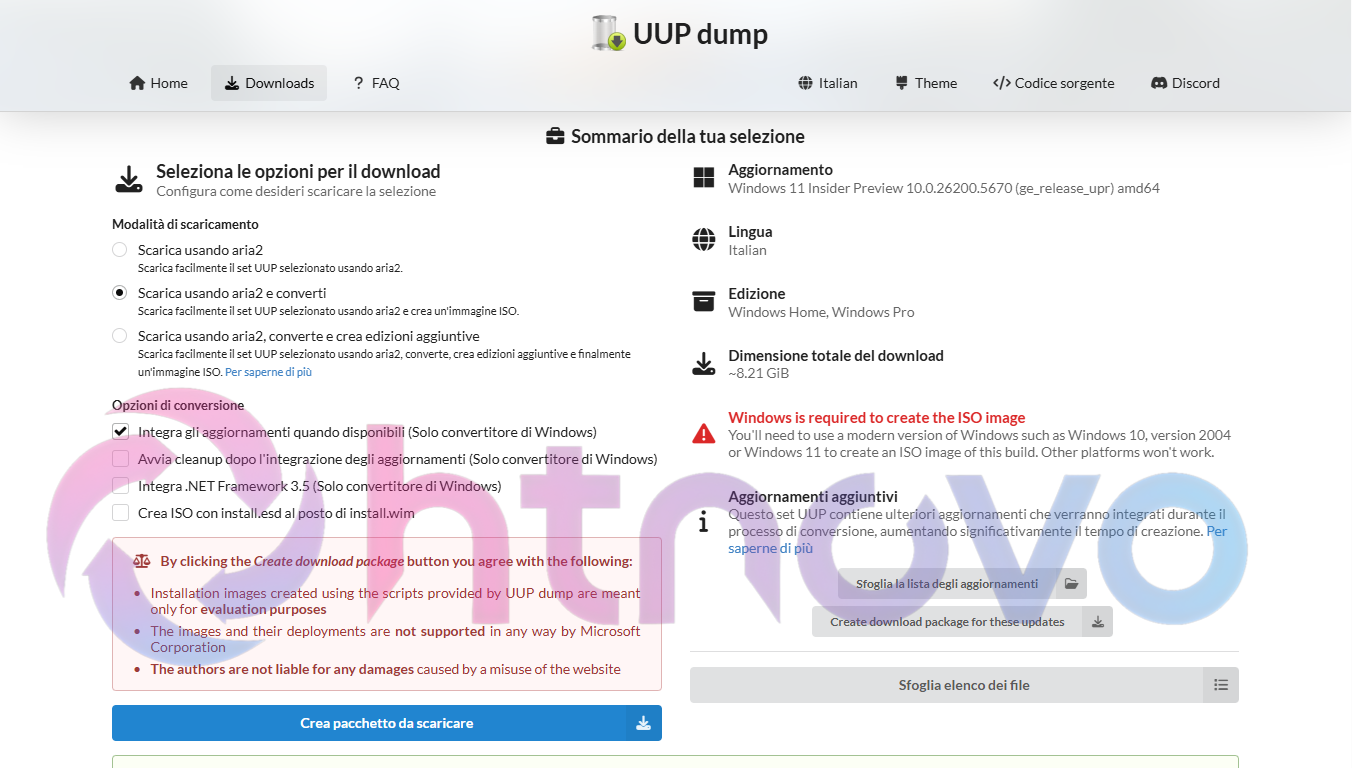 Come scaricare ISO di Windows 11 25H2
