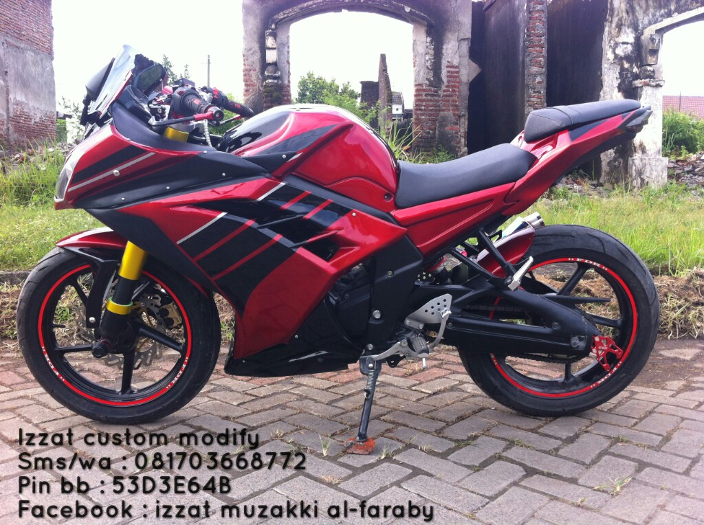 contoh yamaha byson modif ninja 250