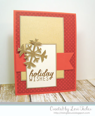 Holiday Wishes card-designed by Lori Tecler/Inking Aloud-stamps from Reverse Confetti