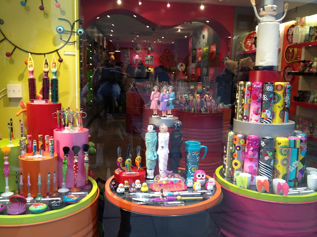 Colourful shop window