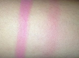 picture of flash swatches of bobbi brown nectar blush
