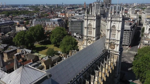 Westminster Abbey Aerial View