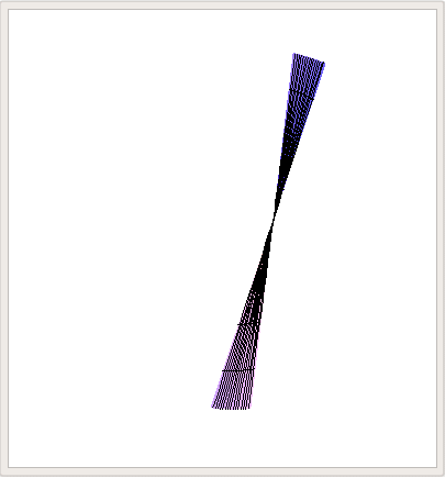 Un parche reglado del hiperboloide de una hoja (GIF)