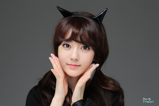1 Cat girl Bo Mi - very cute asian girl-girlcute4u.blogspot.com