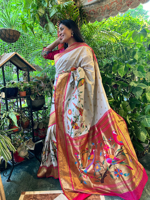 Banarasi silk paithani saree