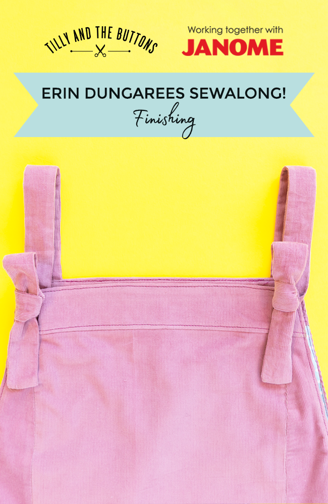 Erin Dungarees Sewalong: Finishing