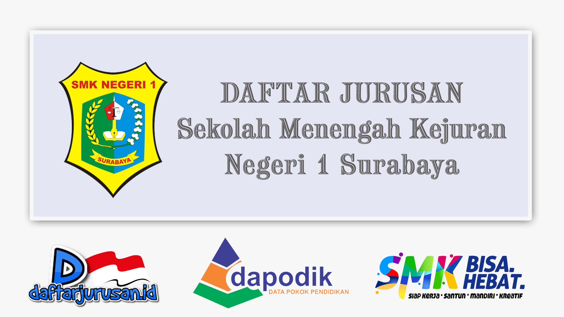 Daftar Jurusan SMK Negeri 1 Surabaya