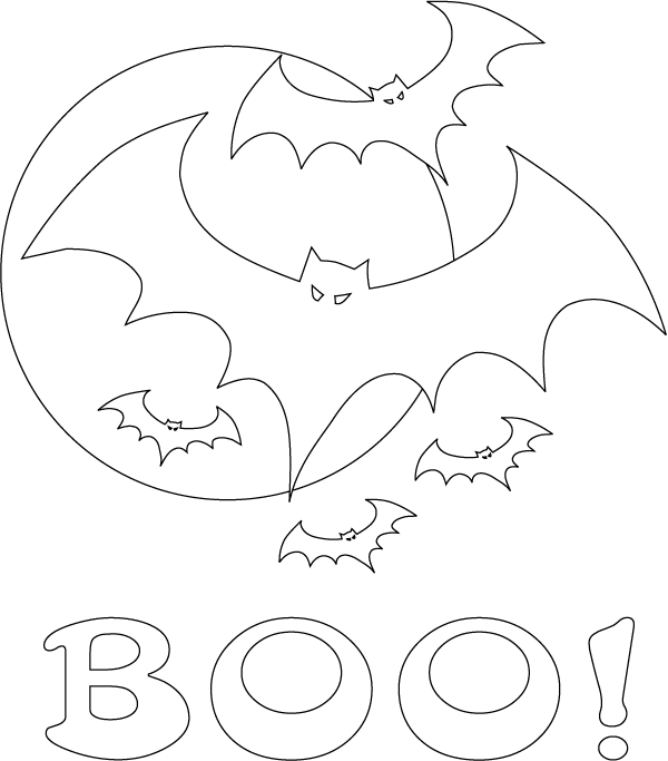 Download halloween coloring pages: Halloween Bat Coloring Pages, Flying Bats Coloring Sheets